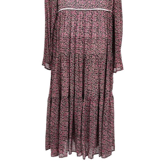 Christy Dawn The Paloma Midi Dress Pink Comfrey Ditsy Floral Printed Flowy Large - Picture 7 of 9